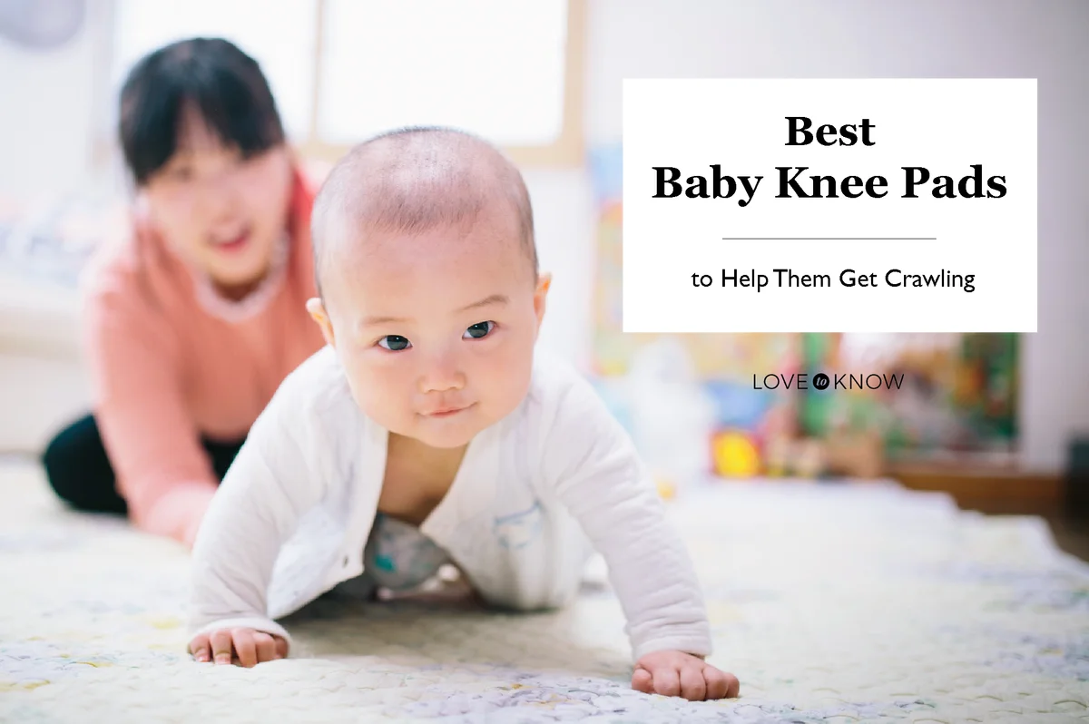 Happy smiling baby boy crawling